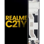 Realme C21Y İle Uyumlu Ekran Dokunmatik Çerçeveli %100 Orijinal Servis (Tüm Renkler İle Uyumlu)