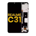 Realme C31 İle Uyumlu Ekran Dokunmatik Çerçeveli %100 Orijinal Servis (Tüm Renkler İle Uyumlu)