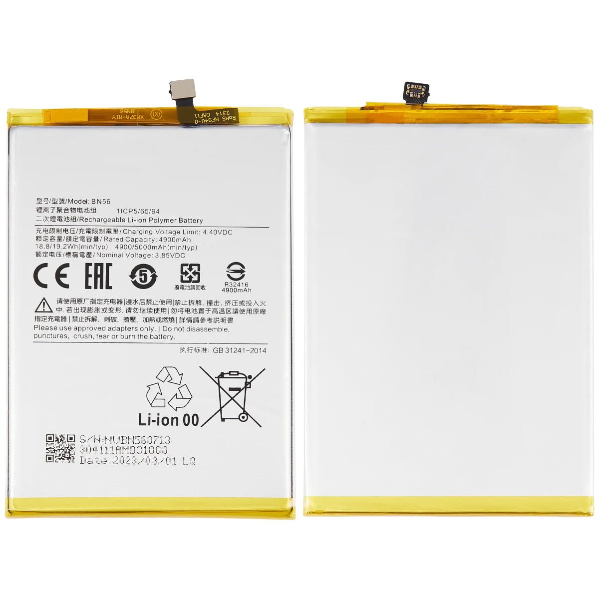 Redmi 10A İle Uyumlu Batarya Pil (BN56) Orijinal