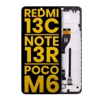 Redmi 13C İle Uyumlu Xiaomi Redmi 13C 5G İle Uyumlu / Note 13R / Poco M6 5G Orijinal (Tüm Renkler Uyumlu)  Çerçeveli Ekran Dokunmatik - Görsel 2