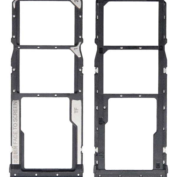Redmi 7 İle Uyumlu Çift Sim Kart Tepsisi (Eclipse Siyah)