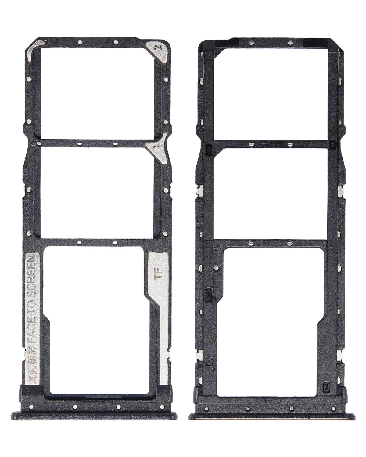 Redmi 7 Pro İle Uyumlu Çift Sim Kart Tepsisi (Eclipse Siyah)