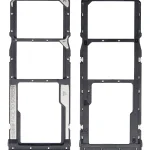 Redmi 7 Pro İle Uyumlu Çift Sim Kart Tepsisi (Eclipse Siyah)