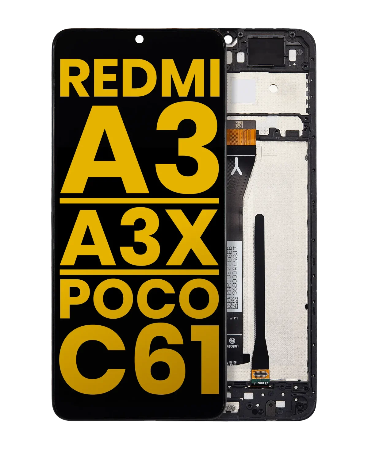 Redmi A3 İle Uyumlu Ekran Dokunmatik Çerçeveli Orijinal (Tüm Renklerle Uyumlu) - Görsel 6