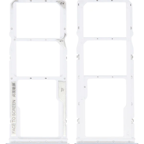 Redmi Note 10 İle Uyumlu Çift Sim Kart Tepsisi (Çakıl Beyazı)