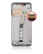 Redmi Note 9 Pro İle Uyumlu Ekran Dokunmatik Çerçeveli Orijinal (Buzul Beyazı) - Görsel 3