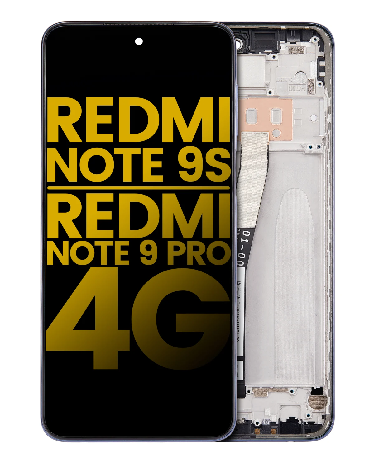 Redmi Note 9 Pro İle Uyumlu Ekran Dokunmatik Çerçeveli Orijinal (Yıldızlararası Gri) - Görsel 2