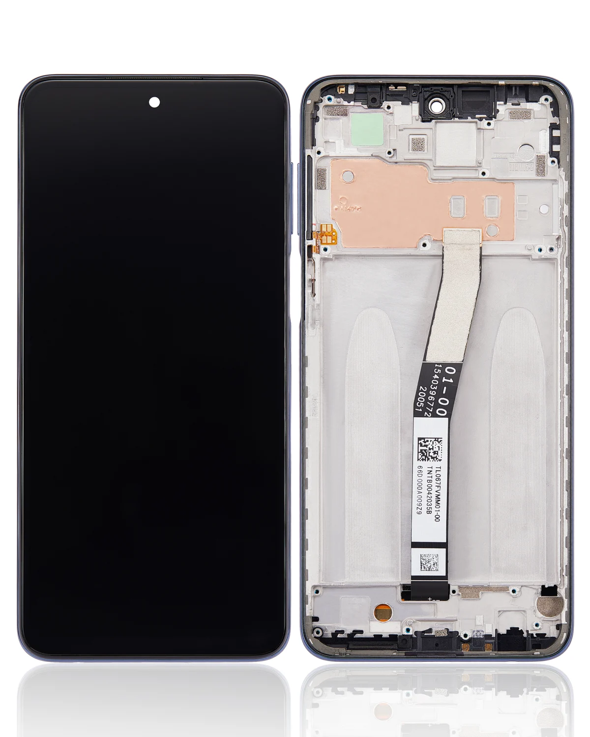 Redmi Note 9 Pro İle Uyumlu Ekran Dokunmatik Çerçeveli Orijinal (Yıldızlararası Gri)