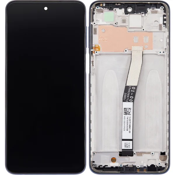 Redmi Note 9S İle Uyumlu Xiaomi Redmi Note 9S İle Uyumlu / Redmi Note 9 Pro 4G Orijinal (Yıldızlararası Gri)  Çerçeveli Ekran Dokunmatik