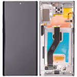 SSamsung Galaxy Note 10 Plus 5G İçin Çerçeveli ekran oled Ekranı (Aftermarket Plus) (Aura Glow / Silver) - Görsel 2