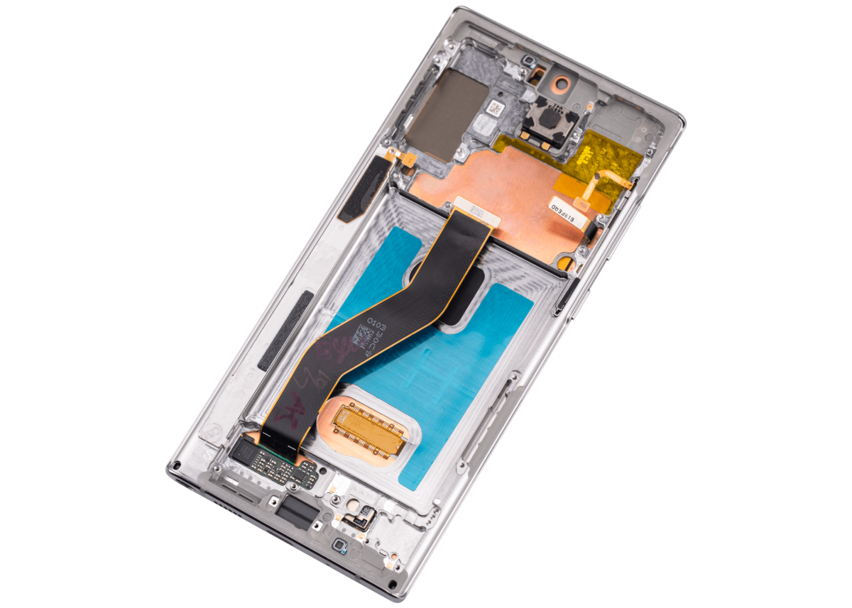 SSamsung Galaxy Note 10 Plus 5G İçin Çerçeveli ekran oled Ekranı (Aftermarket Plus) (Aura Glow / Silver) - Görsel 6
