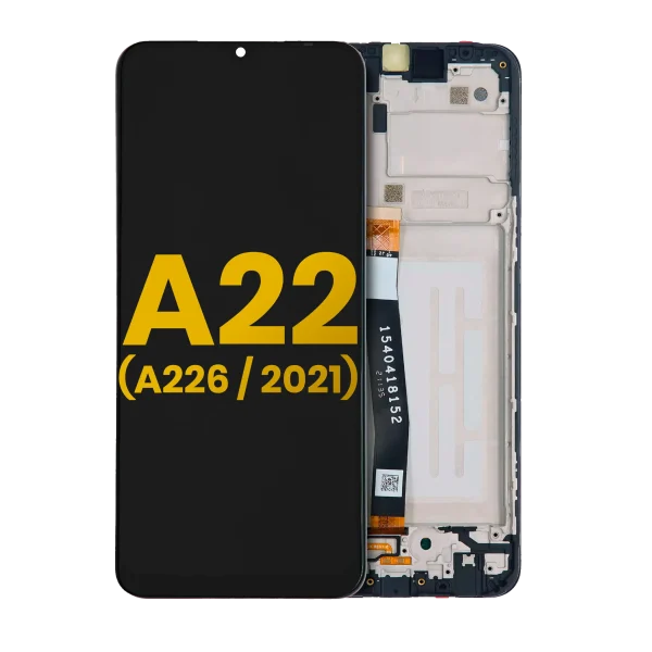 Samsung A22 5G (A226 / 2021) Orijinal (Tüm Renkler) İçin Çerçeveli ekran LCD Ekranı