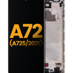 Samsung A72 (A725 / 2021) Orijinal (Harika Beyaz) İçin Çerçeveli ekran Orijinal Ekranı