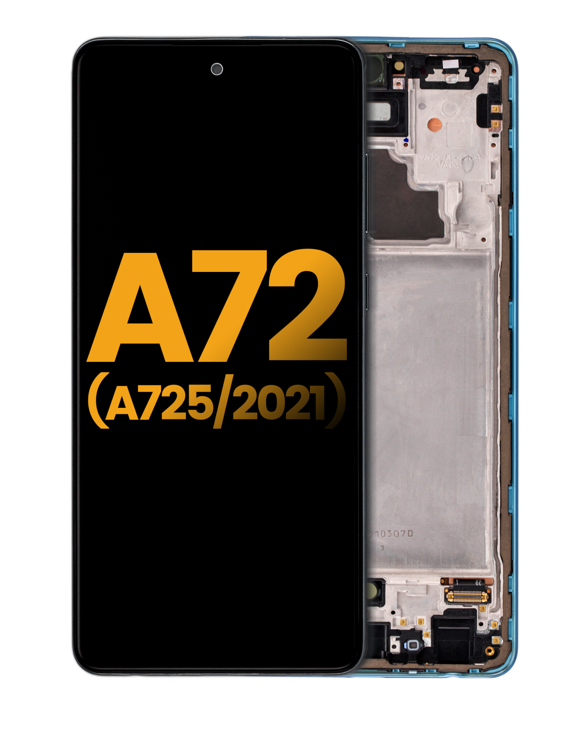 Samsung A72 (A725 / 2021) Orijinal (Harika Mavi) İçin Çerçeveli ekran Orijinal Ekranı