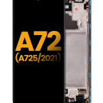 Samsung A72 (A725 / 2021) Orijinal (Harika Mavi) İçin Çerçeveli ekran Orijinal Ekranı