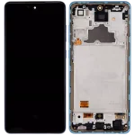 Samsung A72 İle Uyumlu Çerçeveli ekran OLED Ekranı (A725 / 2021) (6.67") (Aftermarket Plus) (Harika Mavi) - Görsel 2