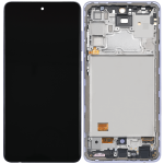 Samsung A72 İle Uyumlu Çerçeveli ekran OLED Ekranı (A725 / 2021) (6.67") (Aftermarket Plus (Harika Menekşe) - Görsel 2