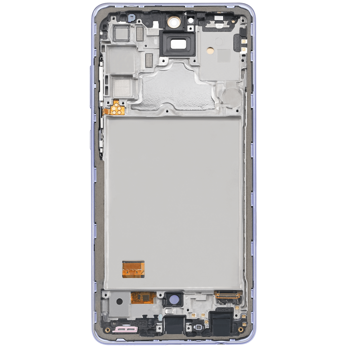 Samsung A72 İle Uyumlu Çerçeveli ekran OLED Ekranı (A725 / 2021) (6.67") (Aftermarket Plus (Harika Menekşe) - Görsel 4