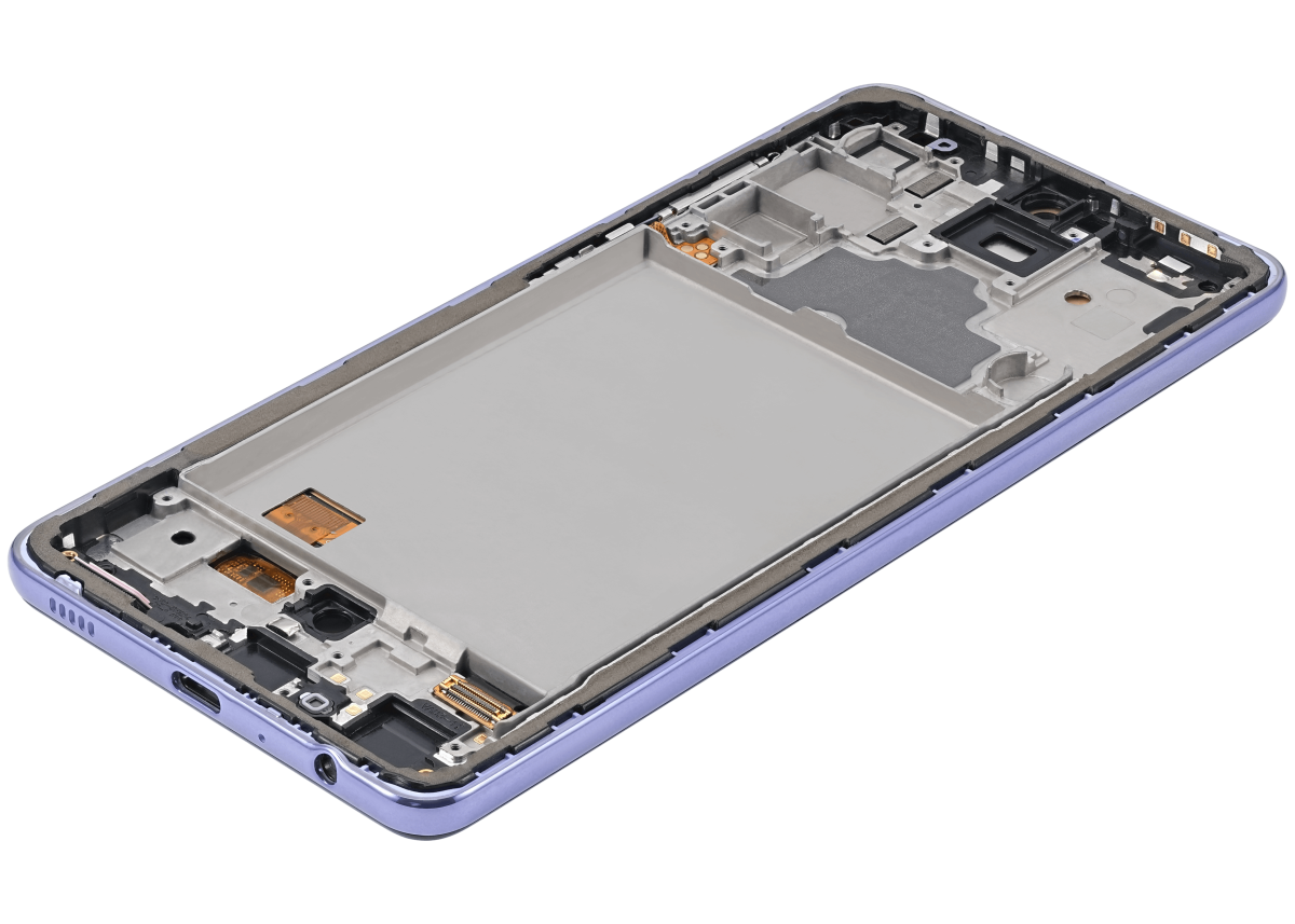 Samsung A72 İle Uyumlu Çerçeveli ekran OLED Ekranı (A725 / 2021) (6.67") (Aftermarket Plus (Harika Menekşe) - Görsel 6
