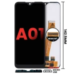 Samsung Galaxy A01 4G İle Uyumlu Çerçevesiz ekran LCD Ekranı (A015 2020) (Küresel Model) (Mikro USB Çerçeve) (Tüm Renkler)