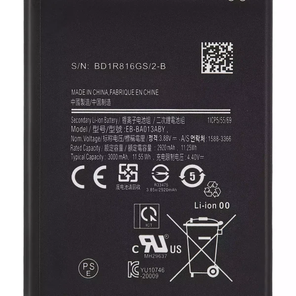 Samsung Galaxy A01 Core İle Uyumlu Batarya Pil (A013 2020) (EB-BA013ABY)