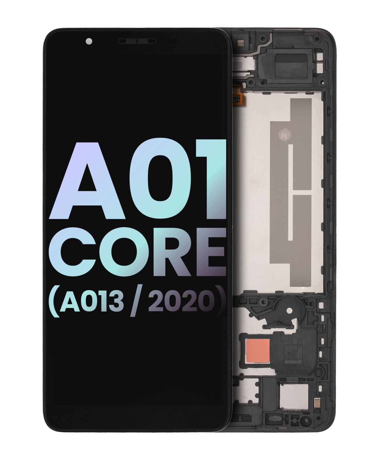 Samsung Galaxy A01 Core İle Uyumlu İçin Çerçeveli ekran (A013 2020) (Servis Paketi) (Tüm Renkler)  LCD Ekranı Uyumlu