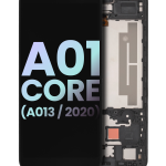 Samsung Galaxy A01 Core İle Uyumlu İçin Çerçeveli ekran (A013 2020) (Servis Paketi) (Tüm Renkler)  LCD Ekranı Uyumlu