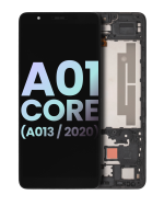 Samsung Galaxy A01 Core İle Uyumlu İçin Çerçeveli ekran (A013 2020) (Servis Paketi) (Tüm Renkler)  LCD Ekranı Uyumlu