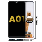 Samsung Galaxy A01 İle Uyumlu Çerçevesiz ekran LCD Ekranı (Global Model) (Mikro USB Çerçeve) Orijinal (Tüm Renkler)