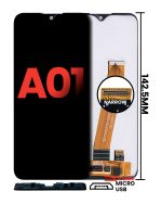Samsung Galaxy A01 İle Uyumlu Çerçevesiz ekran A Plus Kalite (Global Model) (Mikro USB Çerçeve)  (Tüm Renkler) - Görsel 2
