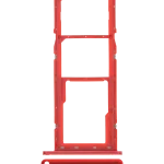 Samsung Galaxy A01 İle Uyumlu Çift Sim Kart Tepsisi (A015 2020) (Kırmızı)