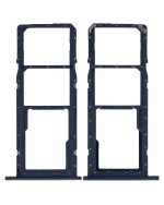 Samsung Galaxy A01 İle Uyumlu Çift Sim Kart Tepsisi (A015 2020) (Mavi) - Görsel 2