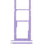 Samsung Galaxy A01 İle Uyumlu Çift Sim Kart Tepsisi (A015 2020) (Mor)