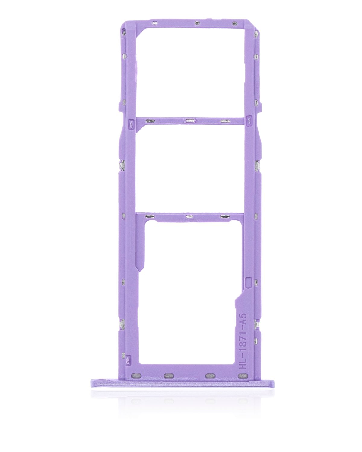 Samsung Galaxy A01 İle Uyumlu Çift Sim Kart Tepsisi (A015 2020) (Mor) - Görsel 3