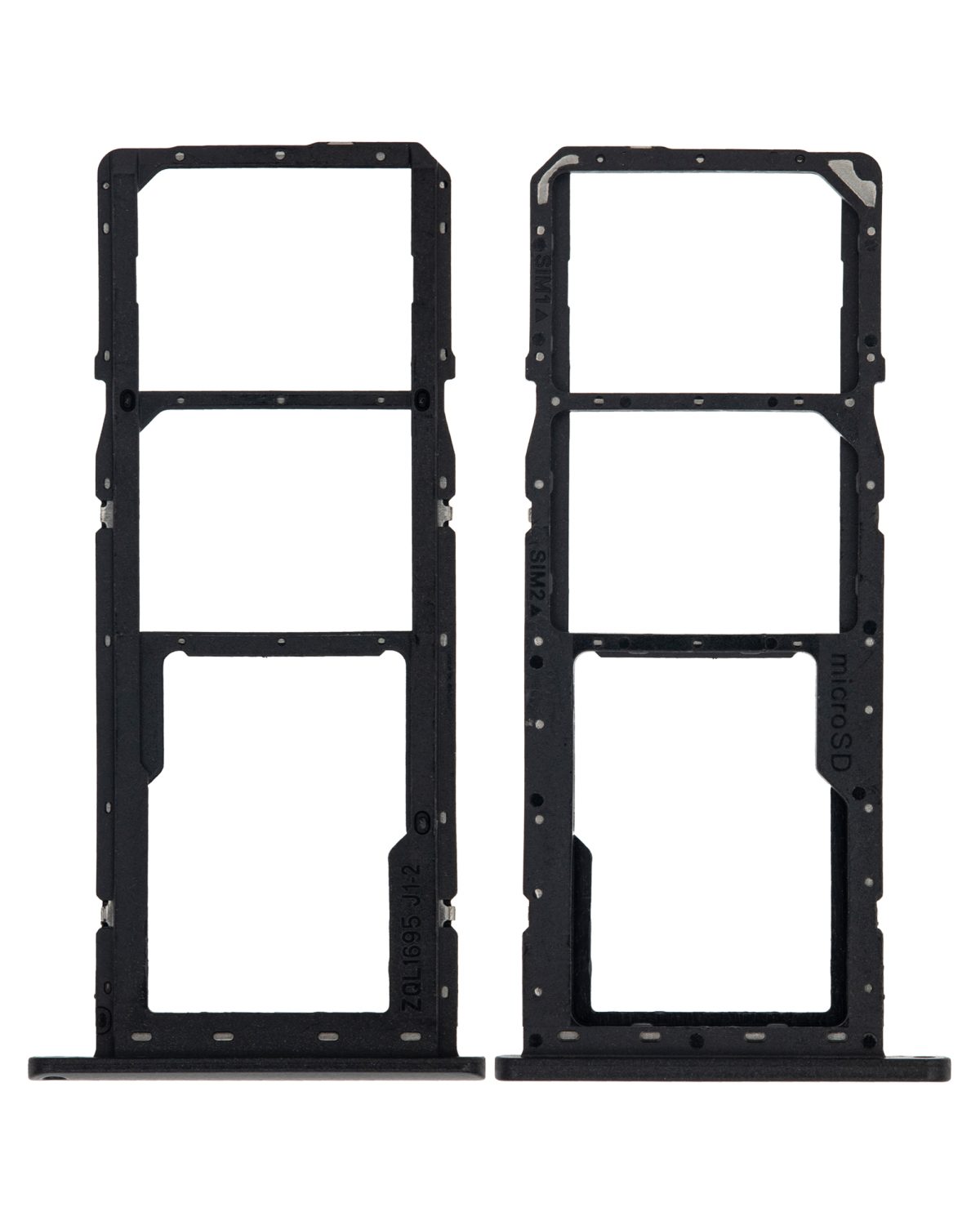 Samsung Galaxy A01 İle Uyumlu Çift Sim Kart Tepsisi (A015 2020) (Siyah) - Görsel 2