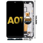 Samsung Galaxy A01 İle Uyumlu Ekran Dokunmatik Orijinal (Global Model) (Mikro USB Çerçeve) Orijinal (Tüm Renkler) - Görsel 3