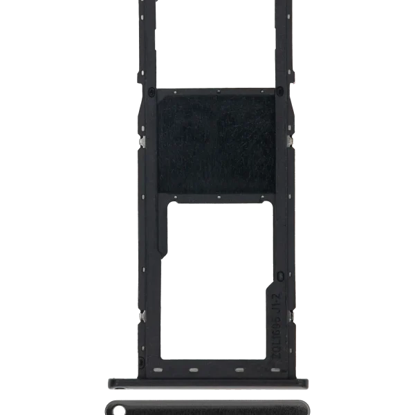 Samsung Galaxy A01 İle Uyumlu Tek Sim Kart Tepsisi (A015 2020) (Siyah)