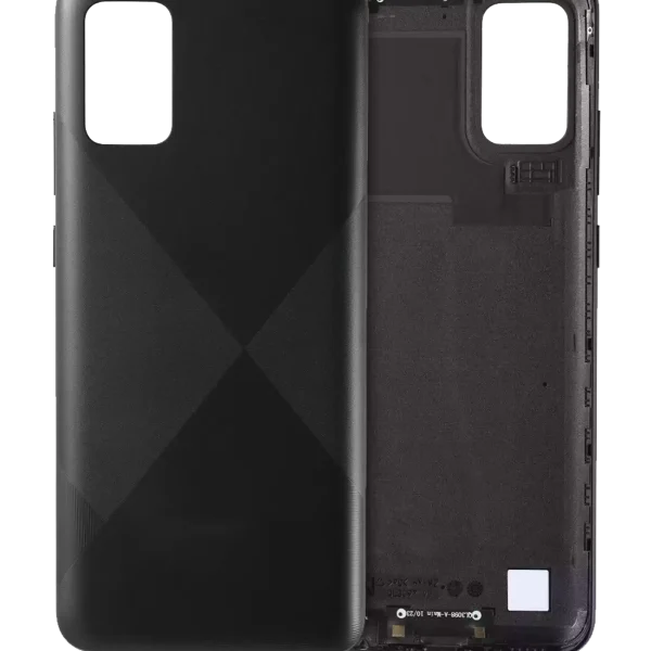 Samsung Galaxy A02 Arka İle Uyumlu Kapak Camı S (A025 2020) (Servis Paketi) (Siyah)