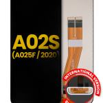 Samsung Galaxy A02 İle Uyumlu Çerçevesiz ekran LCD Ekranı S (A025F 2020) (Uluslararası Sürüm) Orijinal (Tüm Renkler)