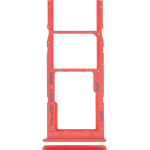 Samsung Galaxy A02 İle Uyumlu Çift Sim Kart Tepsisi (A022 2020) (Kırmızı)