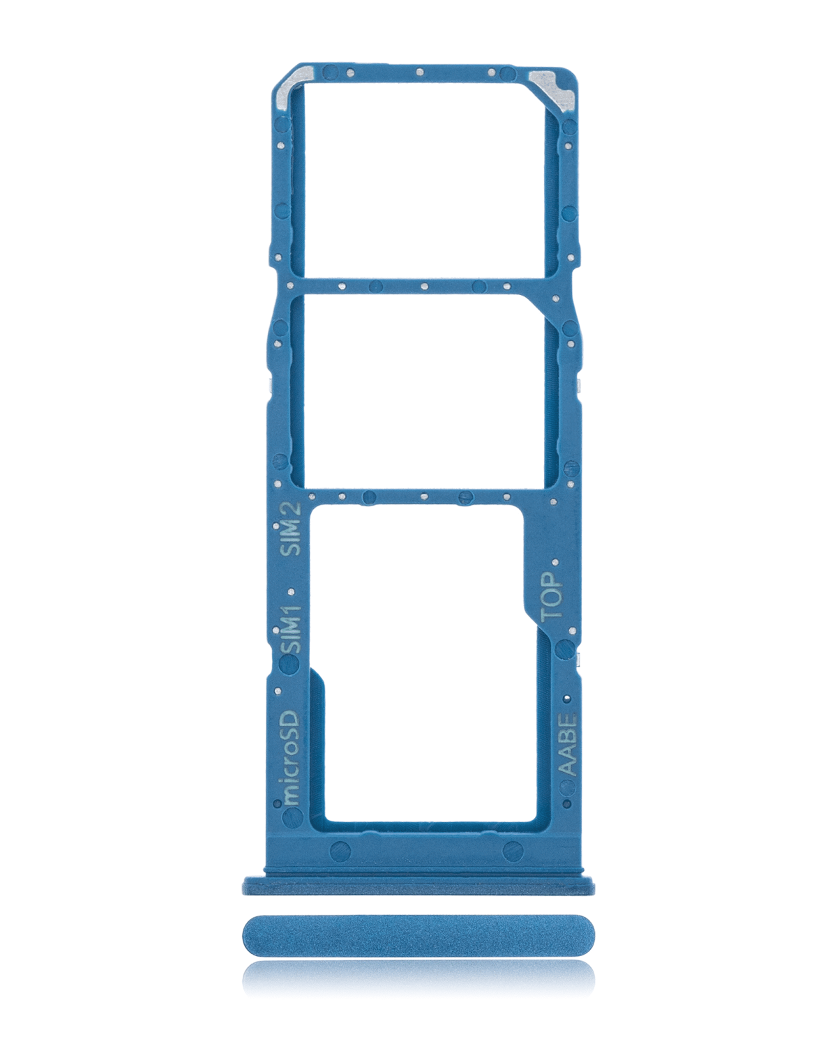 Samsung Galaxy A02 İle Uyumlu Çift Sim Kart Tepsisi (A022 2020) (Mavi)