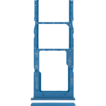 Samsung Galaxy A02 İle Uyumlu Çift Sim Kart Tepsisi (A022 2020) (Mavi)