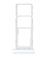 Samsung Galaxy A02 İle Uyumlu Çift Sim Kart Tepsisi S (A025 2020) A03 (A035 2021) (Beyaz)