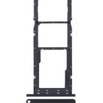 Samsung Galaxy A02 İle Uyumlu Çift Sim Kart Tepsisi S (A025 2020) A03 (A035 2021) (Siyah)