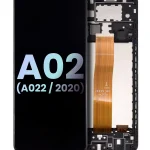 Samsung Galaxy A02 İle Uyumlu İçin Çerçeveli ekran (A022 2022) (Servis Paketi) (Tüm Renkler)  LCD Ekranı Uyumlu