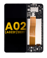 Samsung Galaxy A02 İle Uyumlu İçin Çerçeveli ekran (A022F 2020) Orijinal (Tüm Renkler)  LCD Ekranı Uyumlu