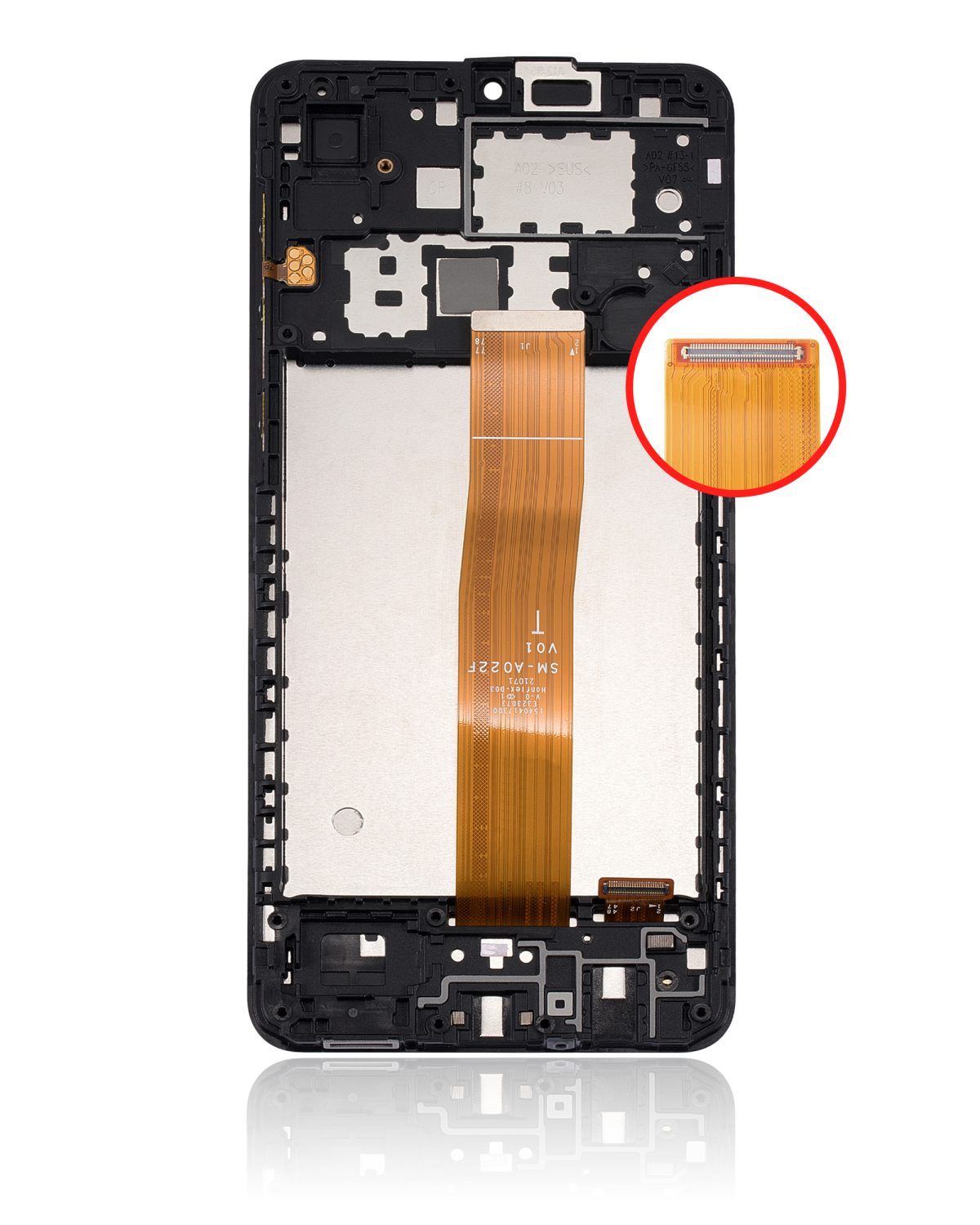 Samsung Galaxy A02 İle Uyumlu İçin Çerçeveli ekran Orijinal (A022F 2020) (Tüm Renkler)  LCD Ekranı Uyumlu - Görsel 3