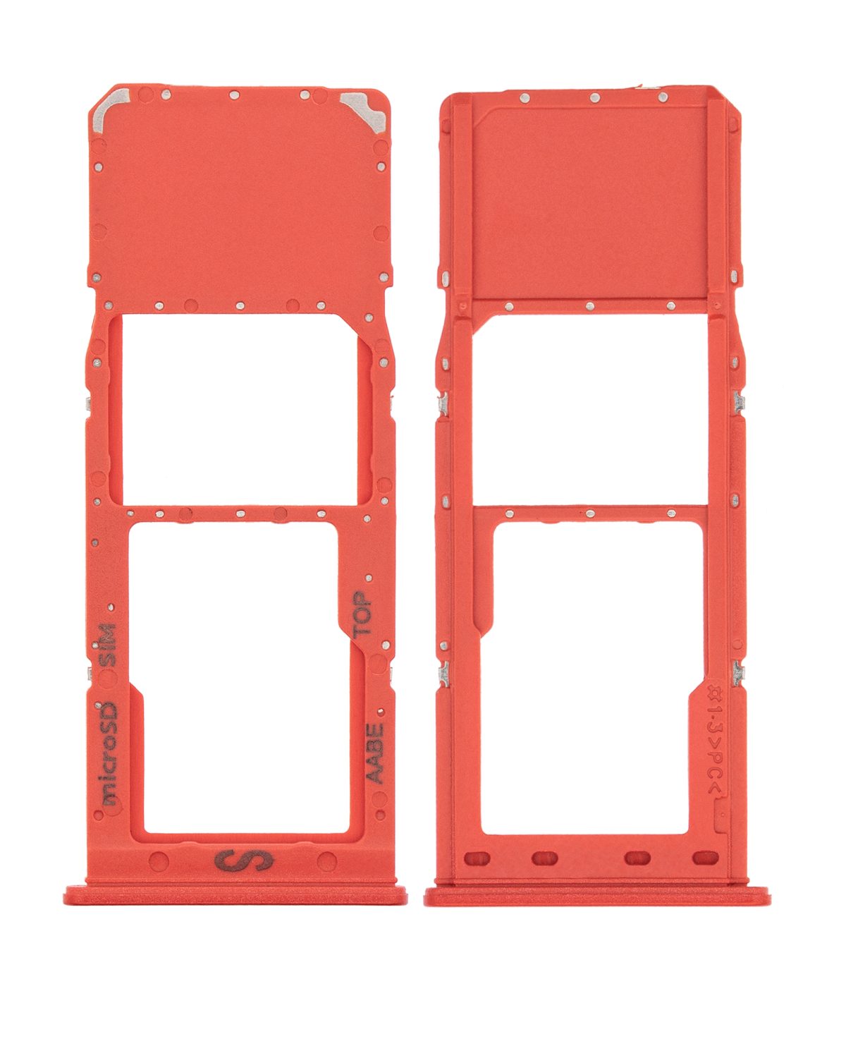 Samsung Galaxy A02 İle Uyumlu Tek Sim Kart Tepsisi (A022 2020) (Kırmızı) - Görsel 2