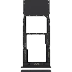 Samsung Galaxy A02 İle Uyumlu Tek Sim Kart Tepsisi (A022 2020) (Siyah)