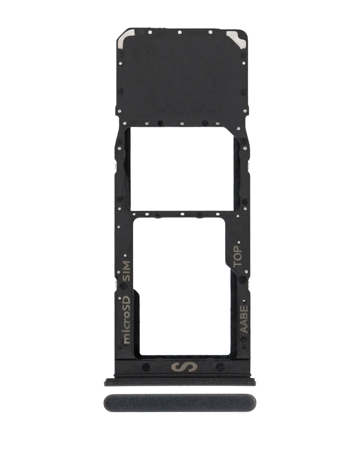 Samsung Galaxy A02 İle Uyumlu Tek Sim Kart Tepsisi (A022 2020) (Siyah) - Görsel 5